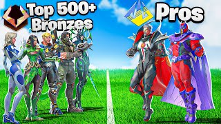 Can 1 Top 500 and 5 Bronzes beat 2 Pros? (Marvel Rivals)