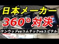 日本メーカーの全方位360°ドラレコ　ケンウッド「DRV-C750」vsコムテック「HDR360GW」vsユピテル「Q-20P」