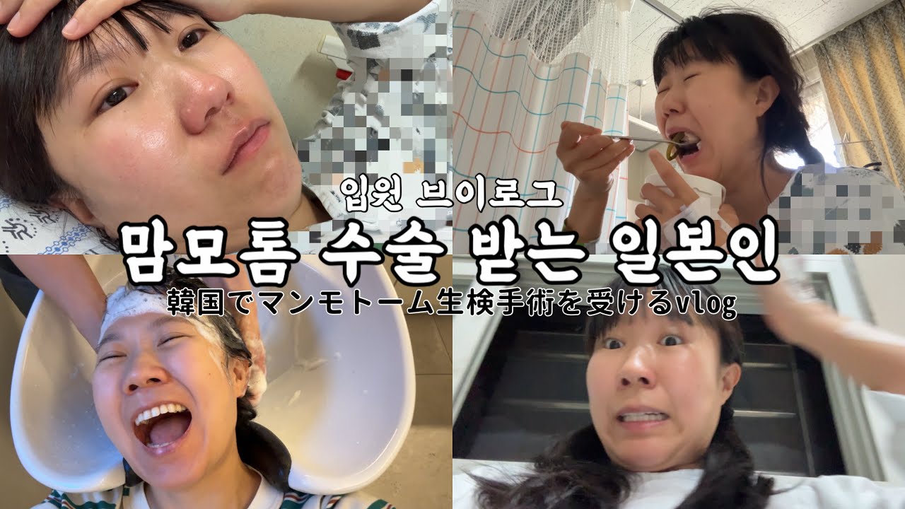 【한국에 사는 일본인】입원브이로그 맘모톰수술후기【韓国に住む日本人】人生初入院vlog