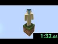 I decided to speedrun one block minecraft and completely lost my sanity