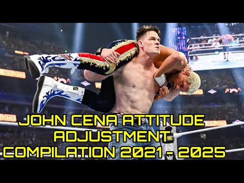 WWE John Cena Attitude Adjustment Compilation 2021 2025 