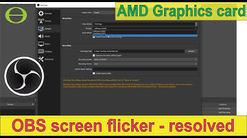 OBS screen flicker when screen recording PowerPoint with AMD graphics card - resolved