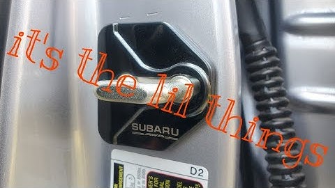 THE DETAILS ARE IMPORTANT - 2018 WRX