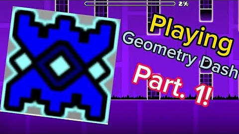 Playing Geometry Dash Part.1(All Stereo Madness and Back on Track Secret Coins!)