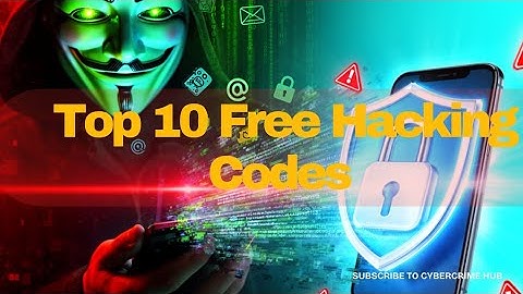 Top 10 Free Hacking Codes to hack any device.