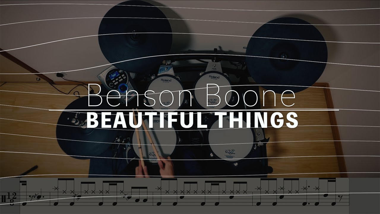 Beautiful Things -Benson Boone⎪ Drum cover⎪Drum Tutorial⎪Drum Score ...