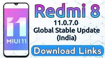 Redmi 8 MIUI 11.0.7.0 Global Stable Update (IN) • Download Link