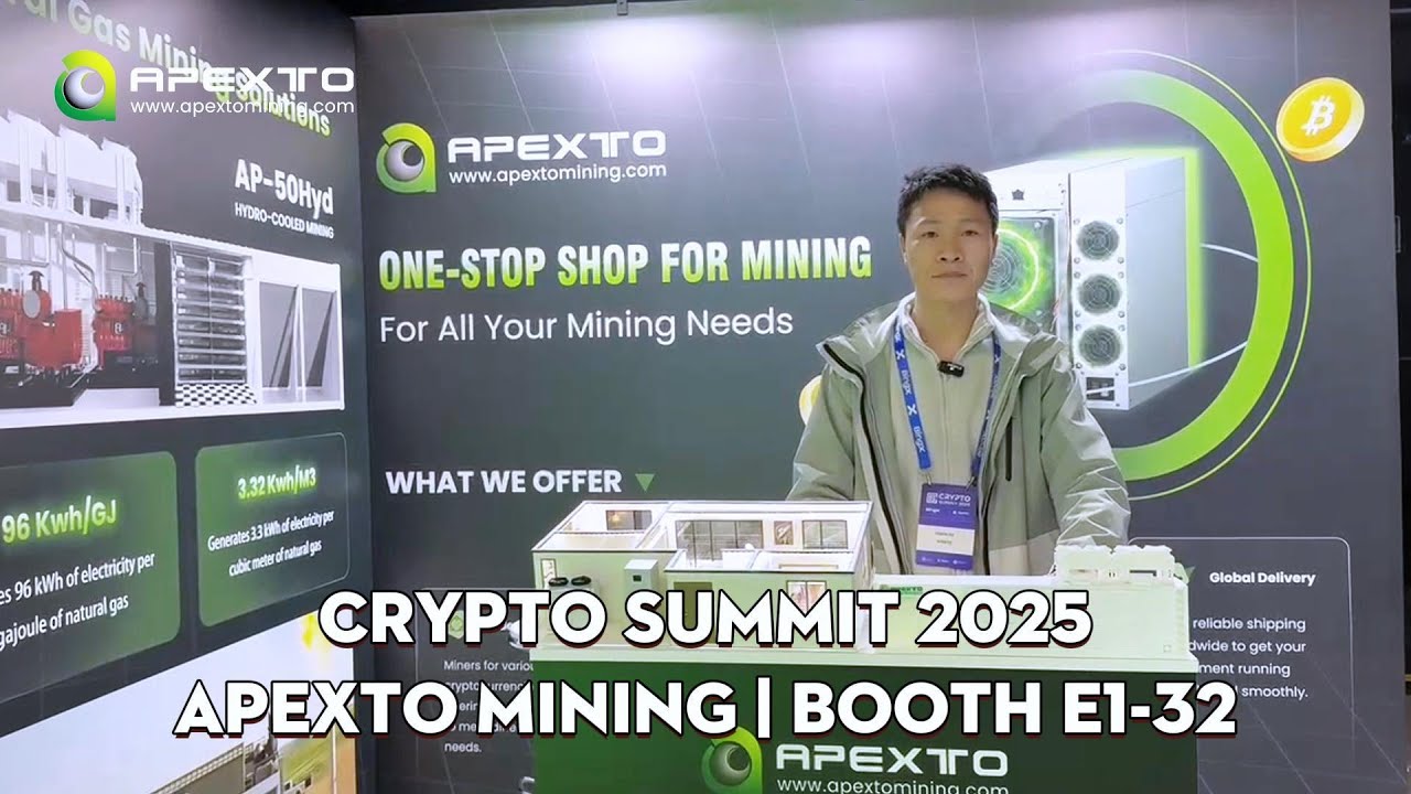 Apexto Mining at Crypto Summit 2025 – Success! - YouTube