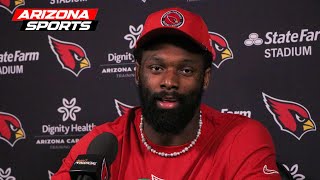 Arizona Cardinals' Josh Sweat is happy to be on the same side as Kyler Murray