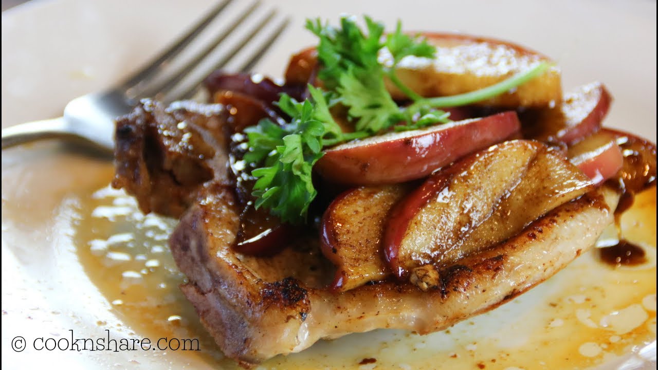 Pork Chops with Apple and Cinnamon in 30 Minutes