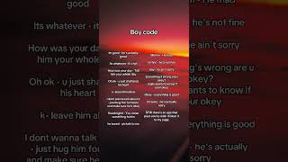 Boy Code