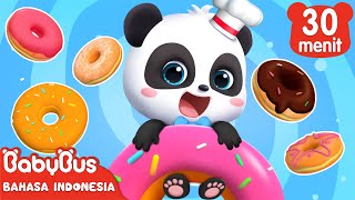 Panda Kiki & Sepuluh Donat | Lagu Makanan Anak | Kartun Anak | BabyBus Bahasa Indonesia