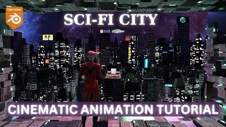 Blender Sci-Fi Cinematic Animation Scene / Free Tutorial