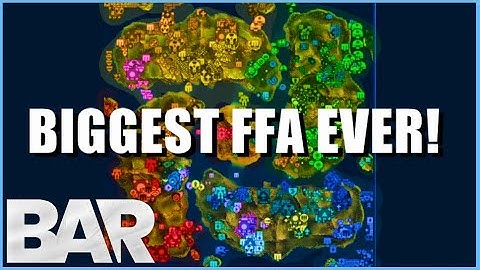 40 PLAYER FFA in Beyond All Reason 10v10v10v10