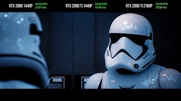 GeForce RTX 2080 vs 2080 Ti: Star Wars Reflections Demo Performance