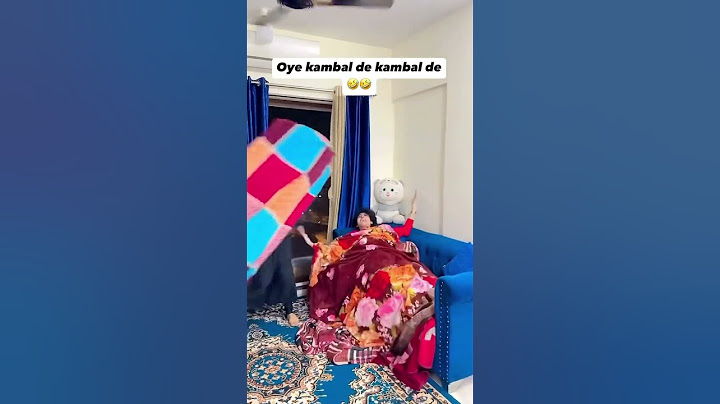 Kambal de.. Thand hai #zidaanshahidaly