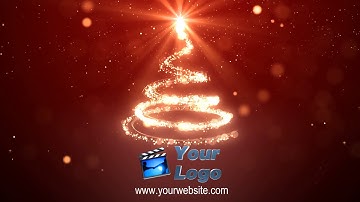 Make A Christmas Tree Logo Particle Light Video In Minutes - MakeWebVideo.com