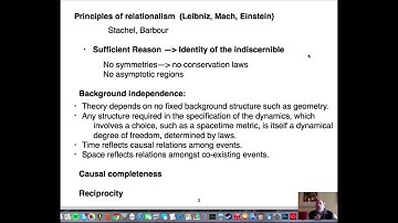 Lee Smolin: Principles for Quantum Gravity