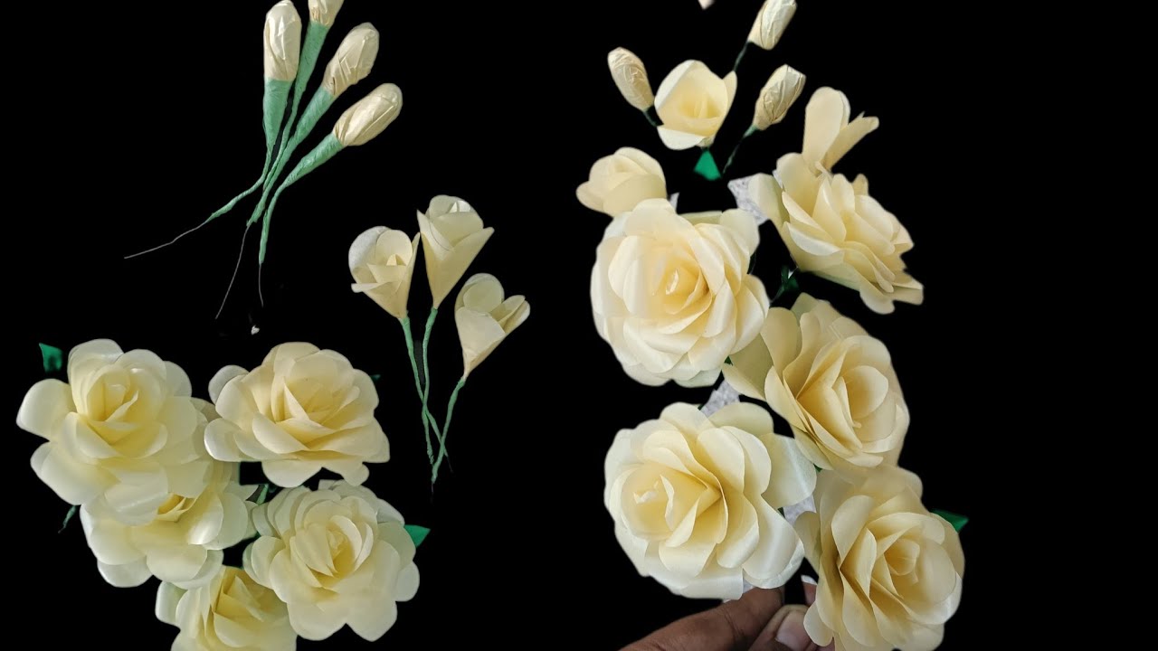 How to make plastic rose flower 