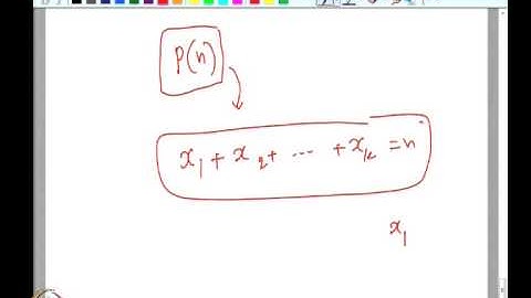 Mod-04 Lec-33 Exponential generating functions - Part (2), Partition Number - Part (1)