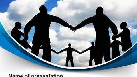 People Circle PowerPoint Template by PoweredTemplate.com