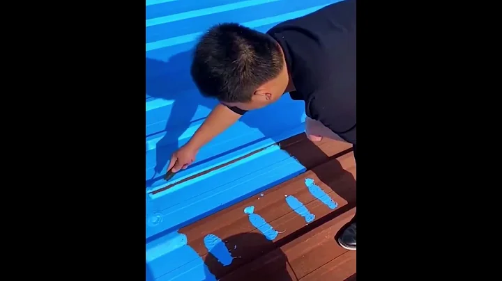 Rusted color steel tile renovation process- Good tools and machinery make work easy