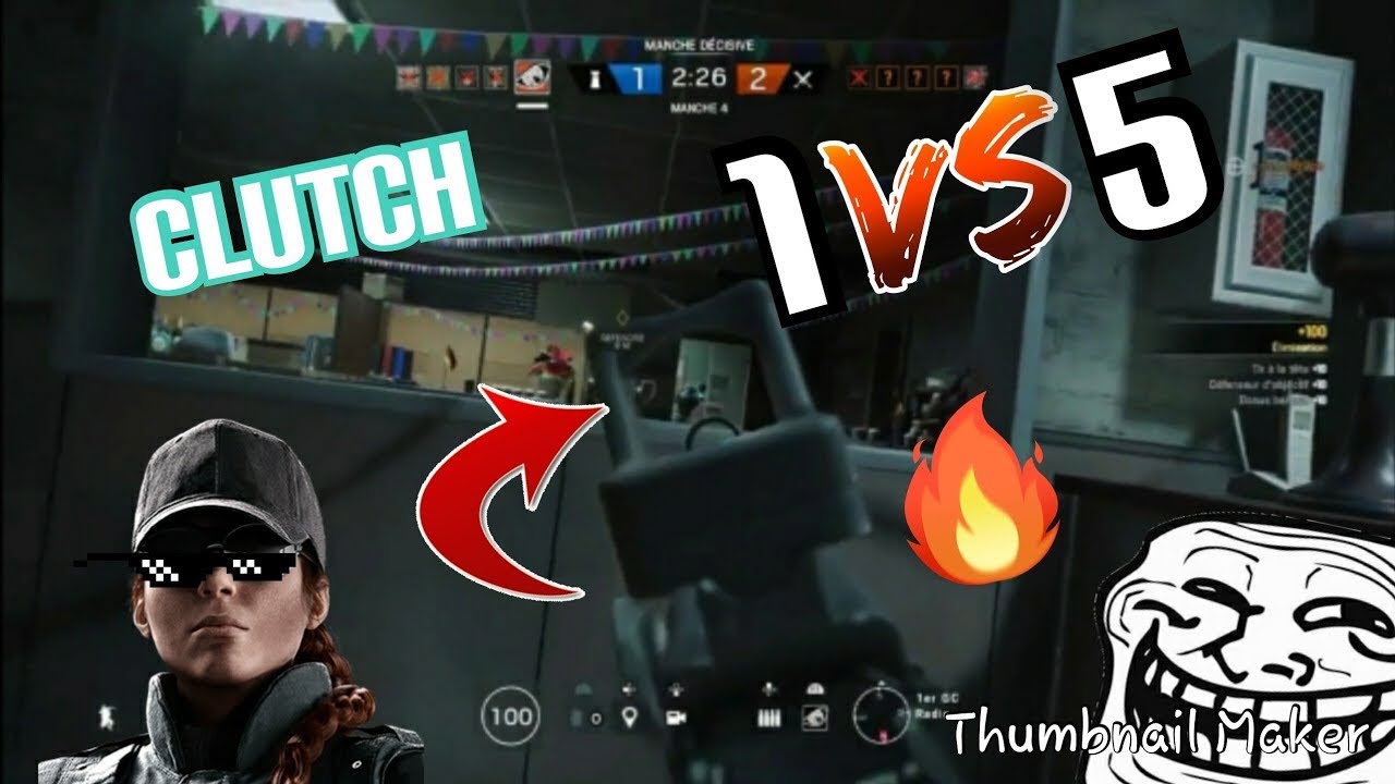 Clutch moments in Rainbow Six Seige - YouTube