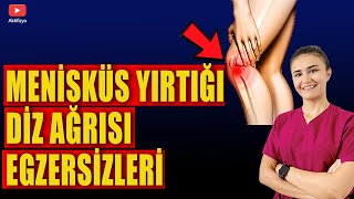 MENİSKÜS YIRTIĞI- DİZ AĞRISI EGZERSİZLERİ #aktifizyo #fiziktedavi #dizağrısı