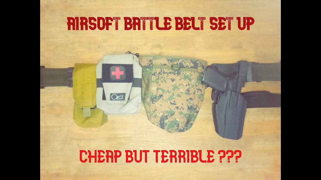 Airsoft Battle Belt Set Up (First Line Gear) YouTube