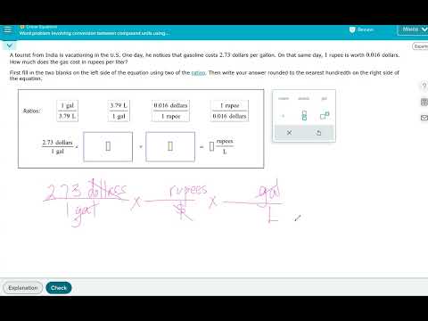 Word problem involving conversion between compound units using dimensional analysis