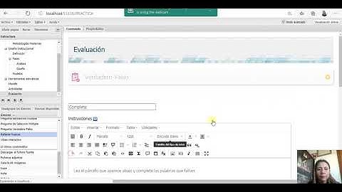 Rellenar huecos en exelearning