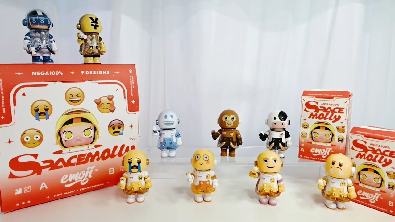 메가 스페이스 몰리 x 이모지 시리즈 100% MEGA SPACE MOLLY 100% × emoji™ 팝마트 popmart