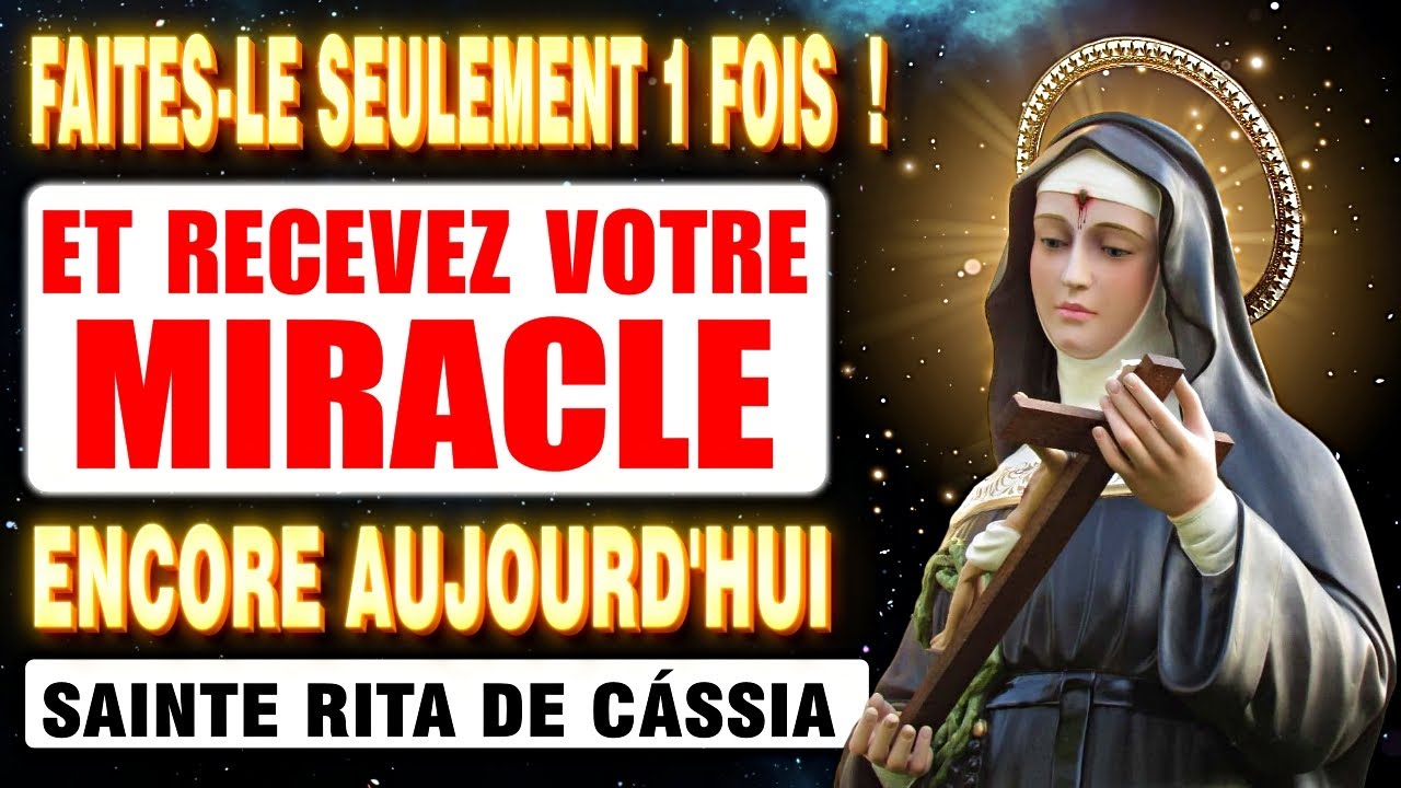 💖PRIÈRE TRÈS PUISSANTE À SAINTE RITA DE CÁSSIA FAITESLE ET VOUS