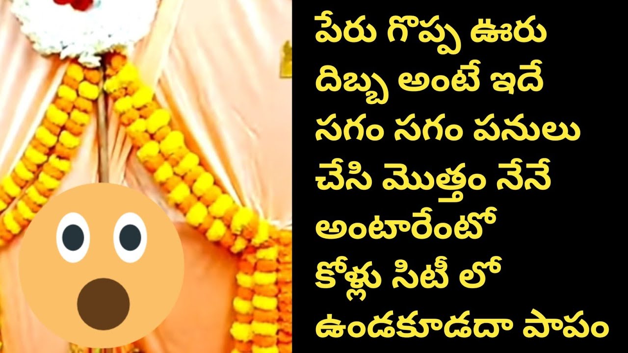 పేరు గొప్ప ఊరు దిబ్బ అంటే ఇదే సగం సగం పనులు చేసి మొత్తం నేనే అంటారేంటో కోళ్లు సిటీ లో ఉండకూడదా పాపం 