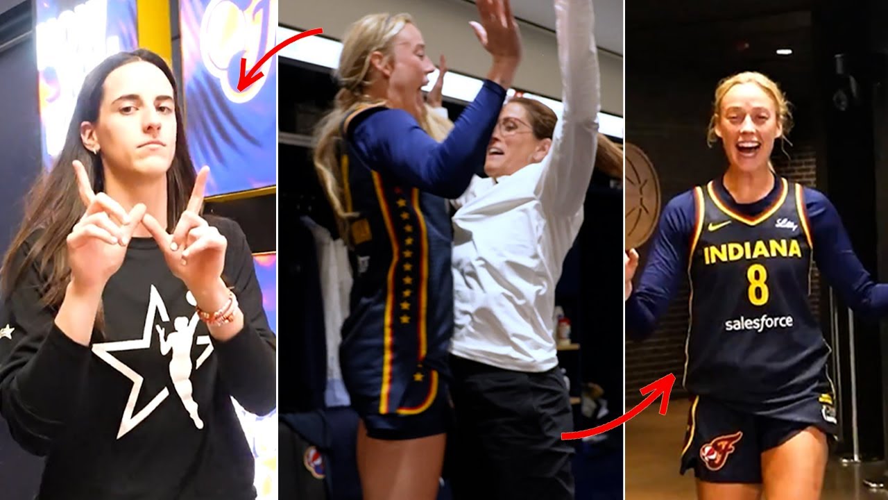 Caitlin Clark & Indiana Fever Locker Room CELEBRATION After First Win Over Las Vegas Aces Since 2019