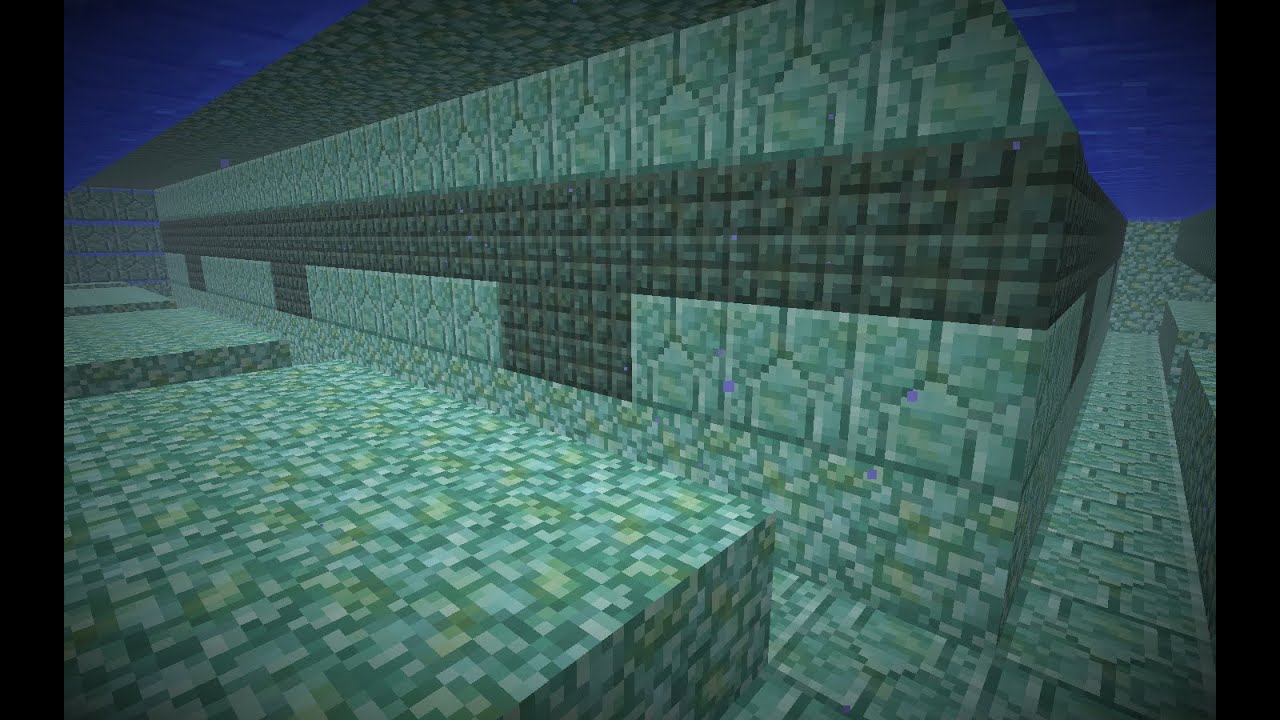 Minecraft Ocean Monument, Part 11: Draining the upper passageway - YouTube