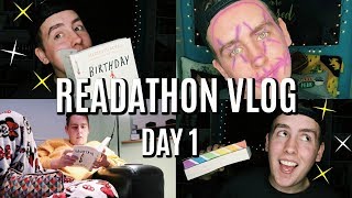 MY RANDOM READATHON | DAY 1 READING VLOG