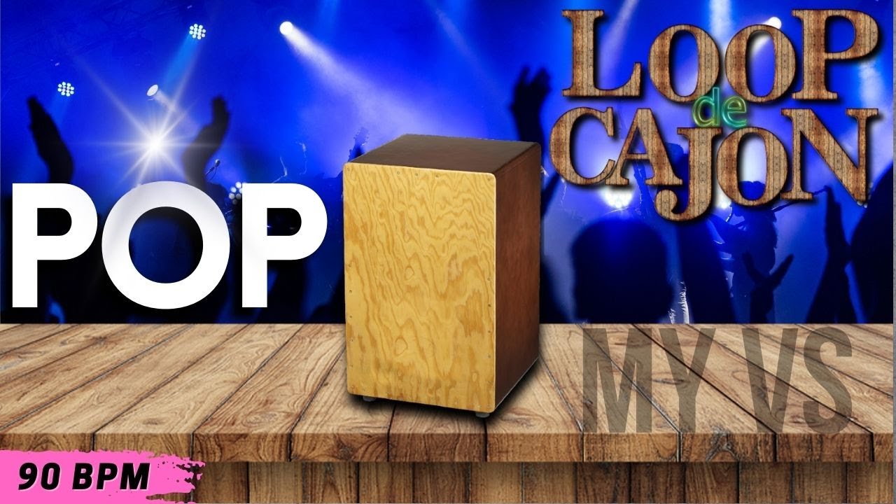 📦 LOOP de CAJON POP para TOCAR e COMPOR | 90 bpm - Loop drums