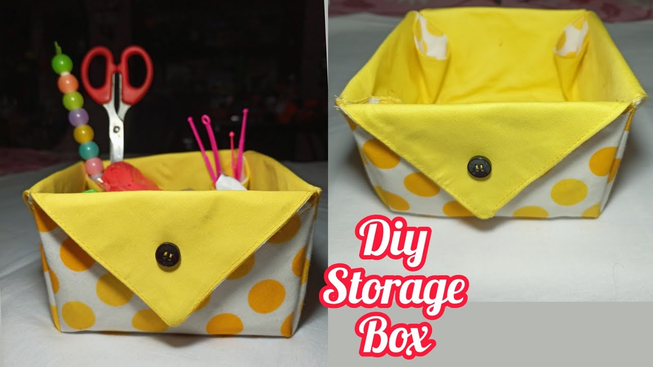 Diy Fabric Storage Basket / How to Make a Fabric Storage Basket With ...