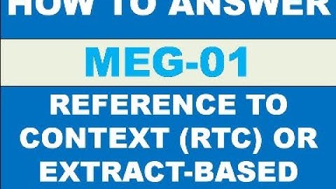 How to Answer IGNOU MEG-01 Reference to Context or Extract Based Questions