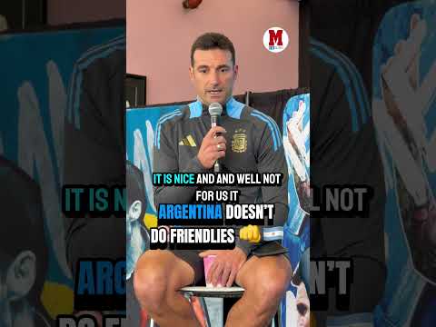 🎙️Scaloni: “For Argentina, there’s no such thing as a friendly🔥 #Argentina #Scaloni #messi