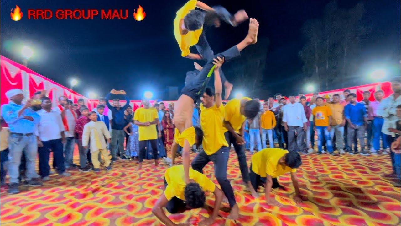 #videos || सादी में मचा धमाल 🔥 Rrd Group Mau 🔥 || #stunts #dancer # ...