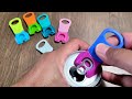 Handy Can Opener with Lid Protection | DIPESI 6 pack Soda Can Opener Drink Protector Caps