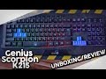 Genius Scorpion K215 [Podsvícená klávesnice] Unboxing/Review