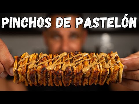 Meat and sweet plantain skewers