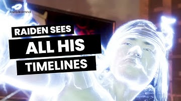 Mortal Kombat 11 - Raiden Sees All His Timeline Fights Against Liu Kang - Story Cutscene