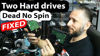 Hard drives 4TB & 6TB not spinning no power motherboard Repair