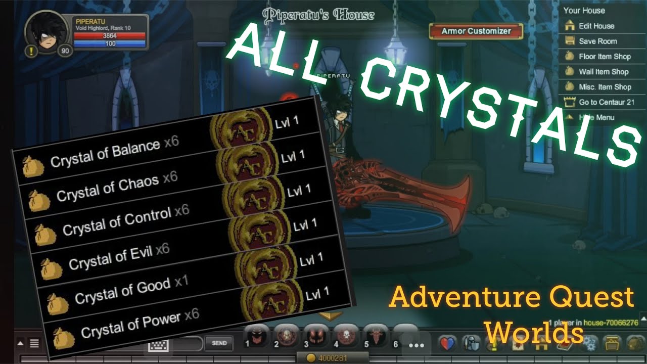 =AQW= RARE ITEMS Crystal GUIDE YouTube