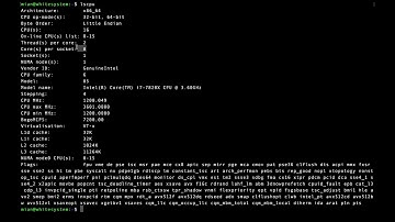 How to find the CPU details in linux