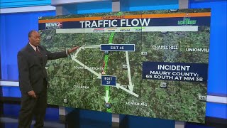 'Police activity' closes portion of I-65 in Maury County